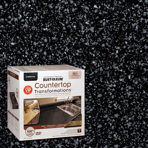 If you're not ready to replace them, a DIY countertop refinishing. . Rust oleum countertop kit